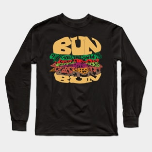 Words Burger Long Sleeve T-Shirt